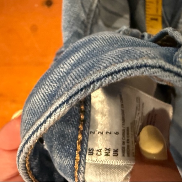 American Eagle Outfitters Light Blue Frayed Jean Shorts - Picture 6 of 10